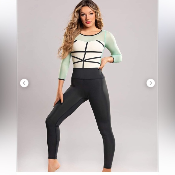 TIGER FRIDAY Seafoam Cathedral Unitard, XSmall - Picture 1 of 16